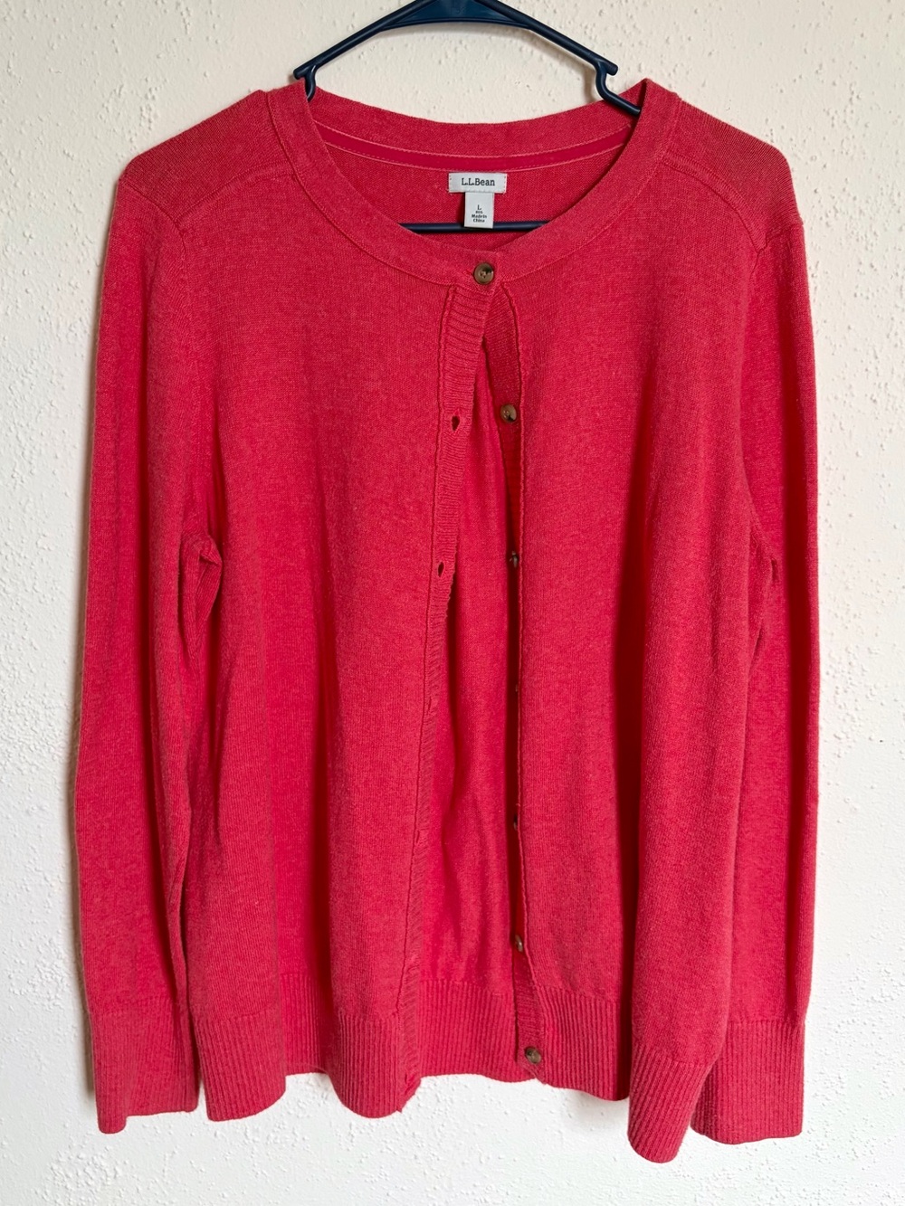 L.L. Bean Cotton and Cashmere Blend Cardigan